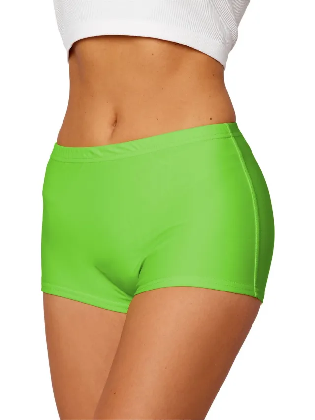 Merry Style HI-Leila Dames Zwembroek - Zwemshorts - Bikinibroekje - Elastische tailleband - Polyamide & Elastaan - Lichtgroen (7068) - 38