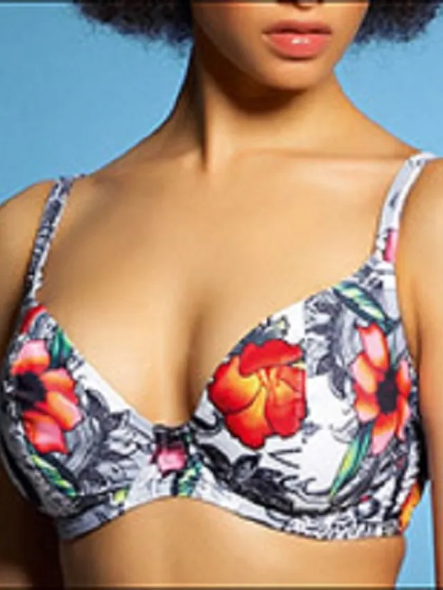 Freya Ritual - bikini top - Wit met fantasie print