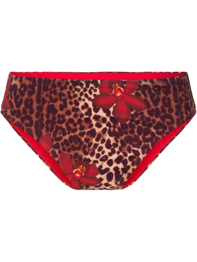 Lingadore bikinibroekje bruin/rood, foto 2