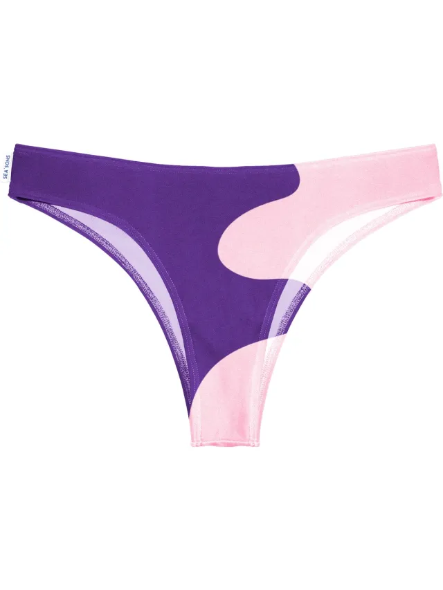 Sea'sons Bikini Broekje Dames - Kleurveranderend - Paars