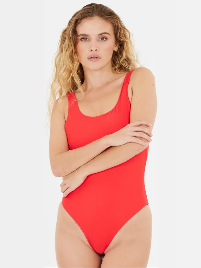 Athlecia Badeanzug Isabella rood