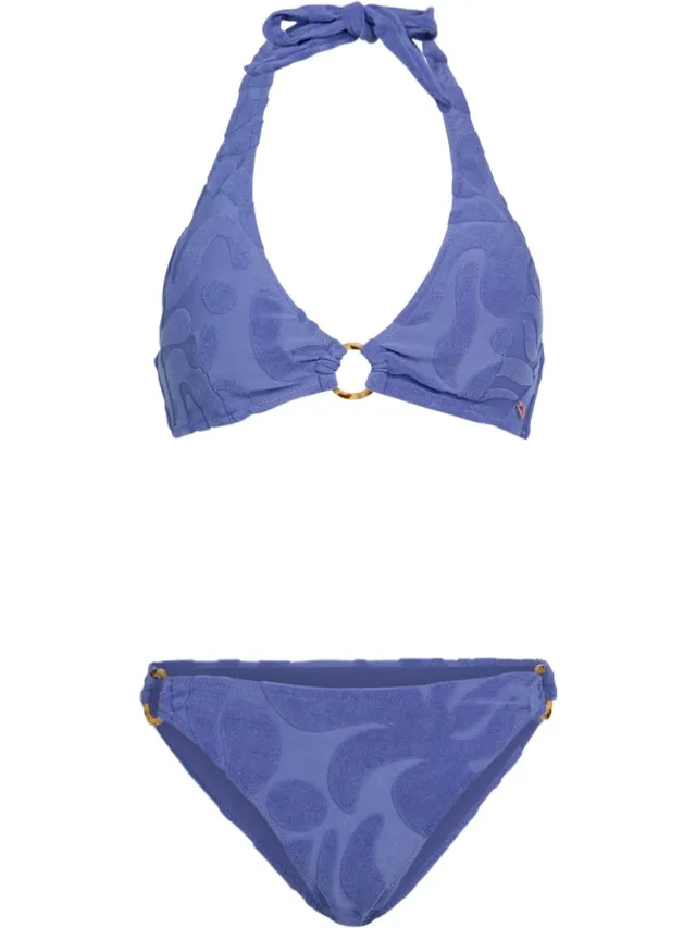 Brunotti Hollymai-Jacquard - Bikini Set Marlin Blue - Dames - Halter Bikini Set - 36