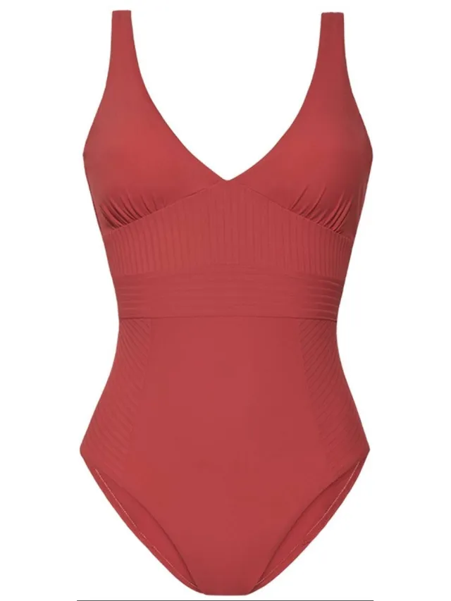 Cyell Scarlett Foam Badpak Dames – Maat 38 – Voorgevormde Cups – Comfortabele Pasvorm – Dames Badmode – Zwempak rood