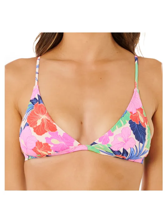 Rip Curl Women's Party Wave X-Back Tri - Bikinitop, oranje