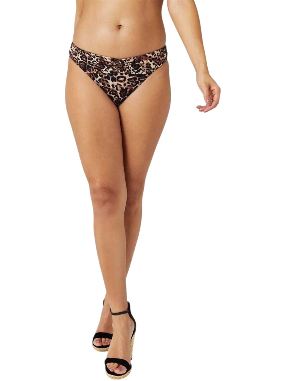 Biba Dames/Dames Icon Luipaardprint Bikinibroekje (Bruin/zwart), foto 2