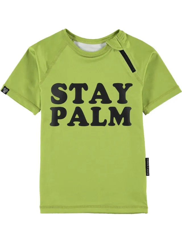 Beach & Bandits UV T-shirt - Unisex - Stay Palm Groen