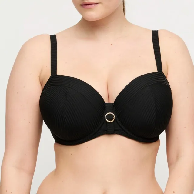 PrimaDonna Swim Delray Voorgevormde Balconette Bikini Top 4013616 Zwart - maat EU 70C / FR