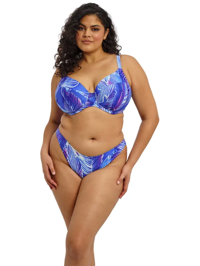 Elomi high leg bikinibroekje Maluku Island blauw