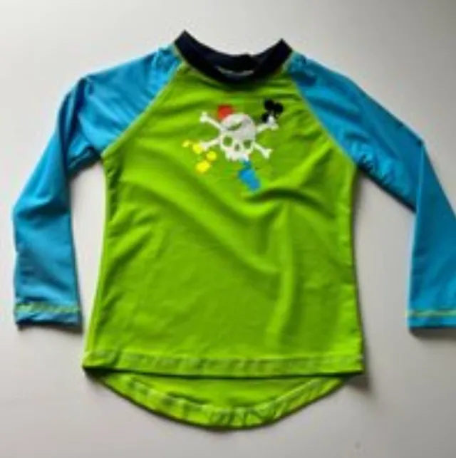 Zoggs Zwem T-shirt - groen/blauw - lange mouwen - 4 jaar