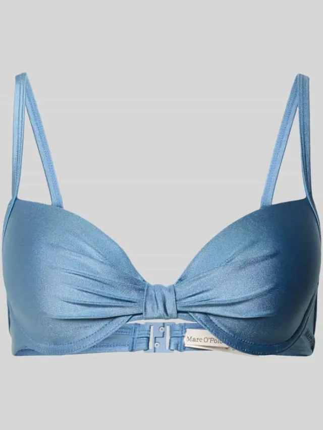 Marc O'Polo Bikini-bovendeel met knoopdetail Blauw