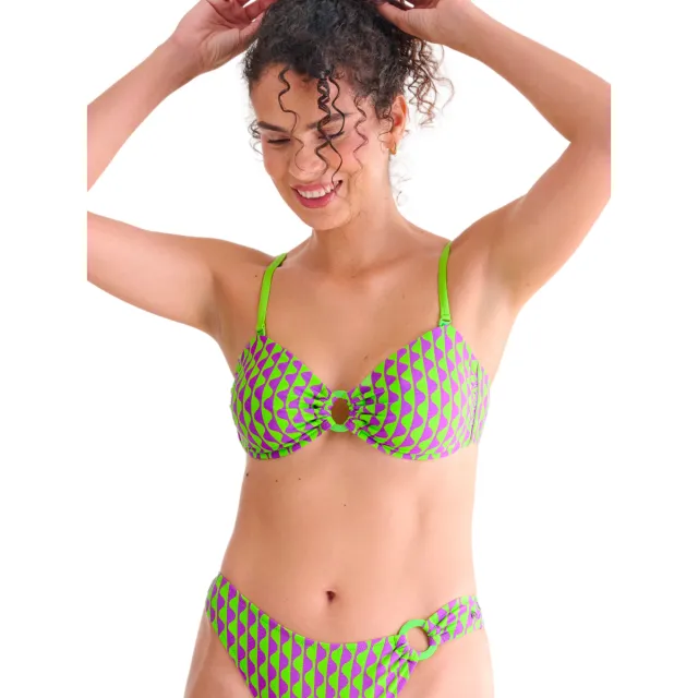 Lisca Aruba Cheek bandeau-bikinitop groen