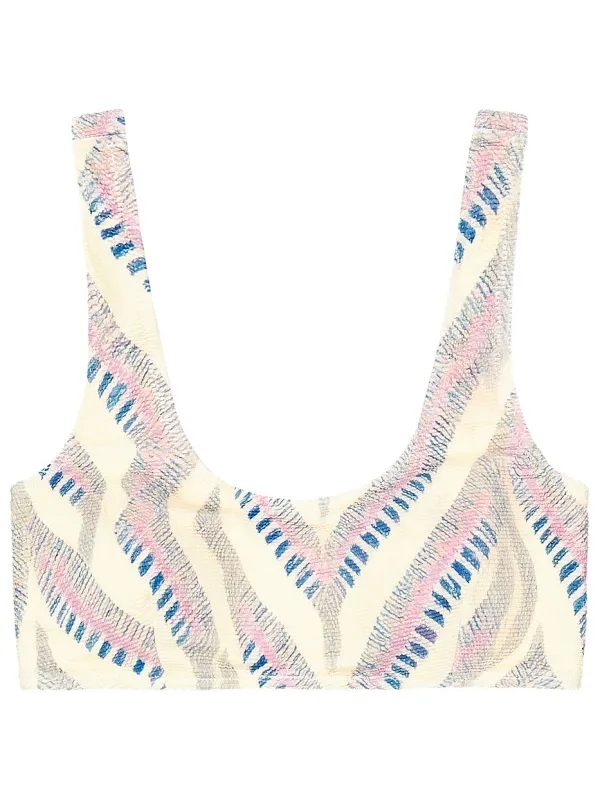 Picture Women's Wahine Printed Top - Bikinitop, wit