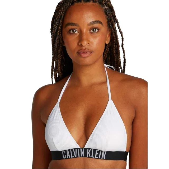 Calvin Klein Bikinitop met driehoekige cups voor dames (Briljant wit)
