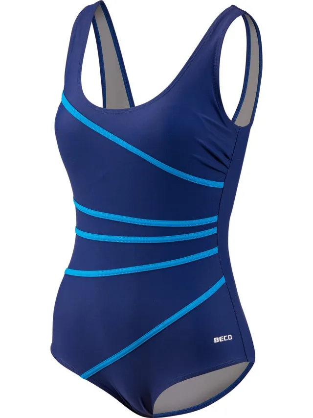Beco badpak - D-cup - Powermesh - blauw