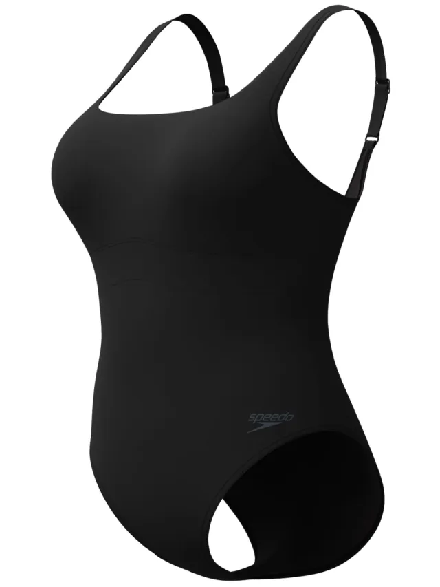 Speedo Dames/Dames Spdscu Splce Eendelig Zwempak (Zwart)