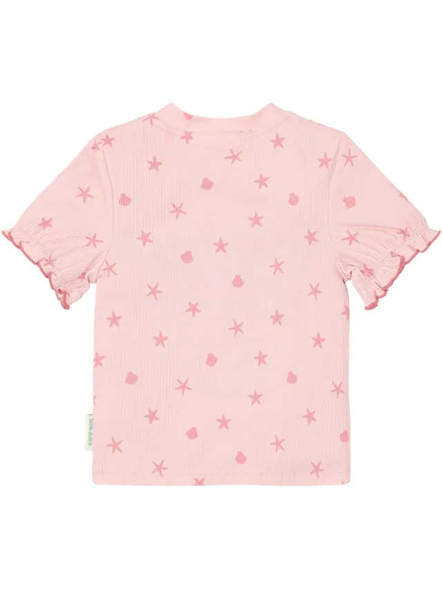 Little Dutch Zwemshirt Korte Mouwen - Dreamy Seashells - 74/80 Roze