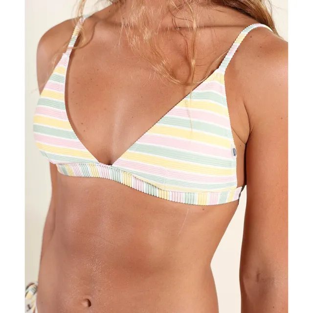 Oxbow SUNRISE triangelbikinitop gestreept Groen