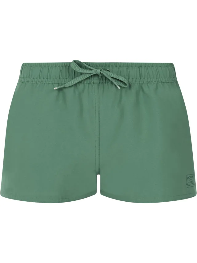 Protest PRTEvi – Zwemshort Dames – Extra kort – Wit Veggie Green