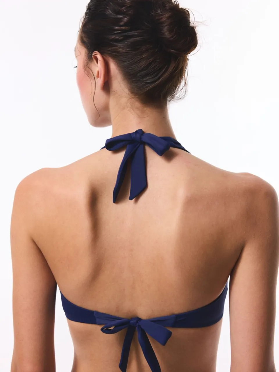 Penti Vaste Driekhoek Halter Bikini Top marineblauw, foto 2