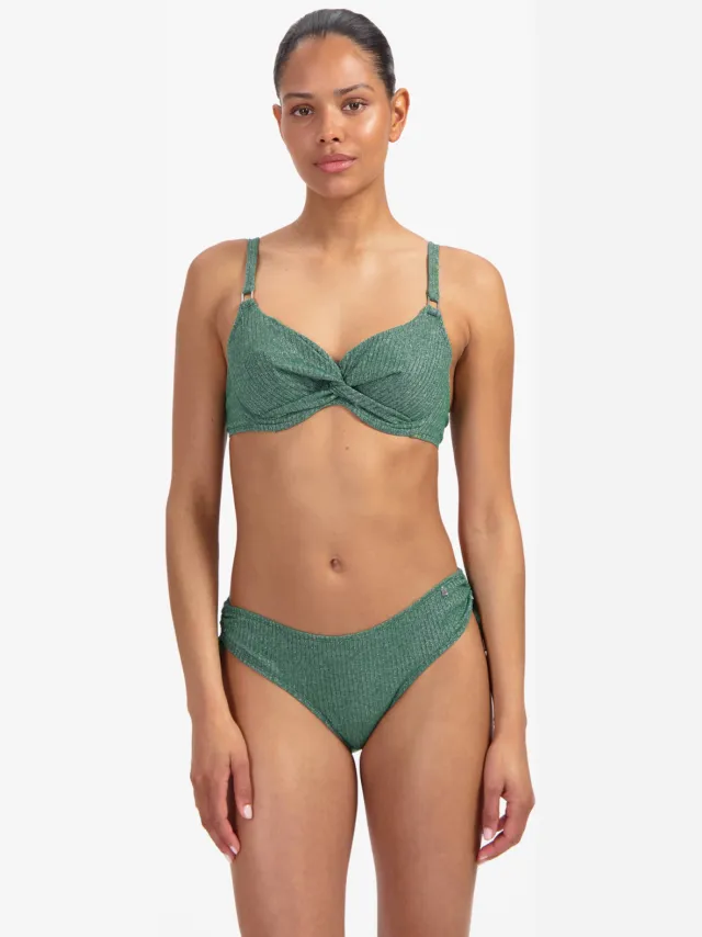 Beachlife niet-voorgevormde halter bikinitop groen