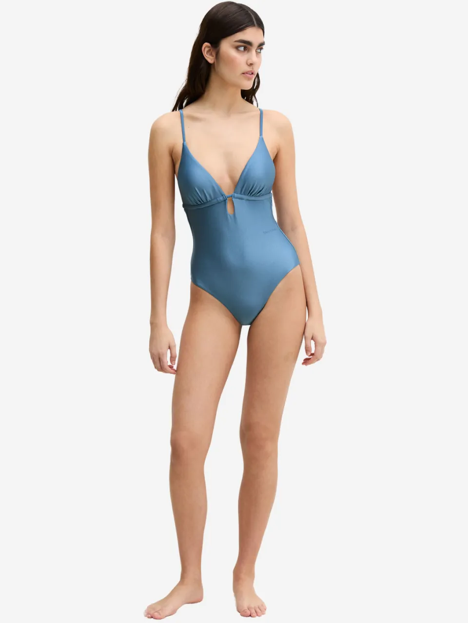 Marc O'Polo Vrouwen Badpak Shiny Blauw