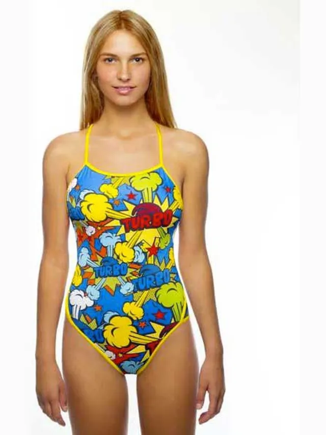 Turbo Pop Zwemkleding Veelkleurig 4XL Vrouw Multicoloured