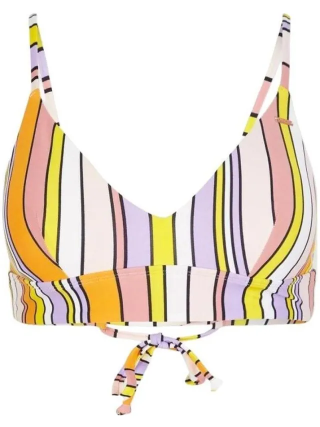 O'Neill Wave Top bikinitop roze gestreept