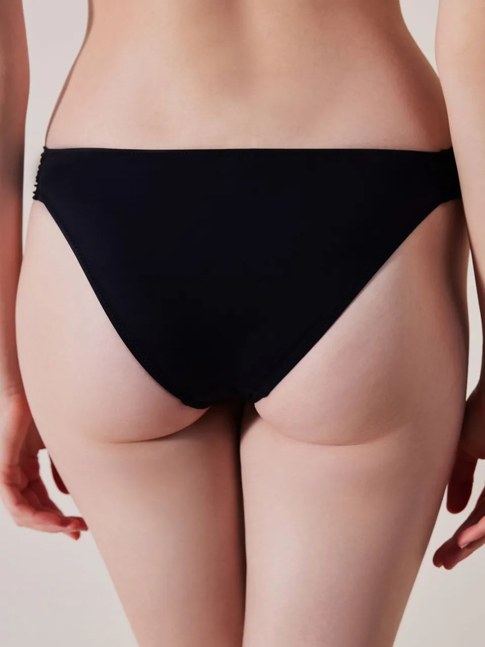 Penti Lage Taille Jersey Bikini Slip zwart, foto 2