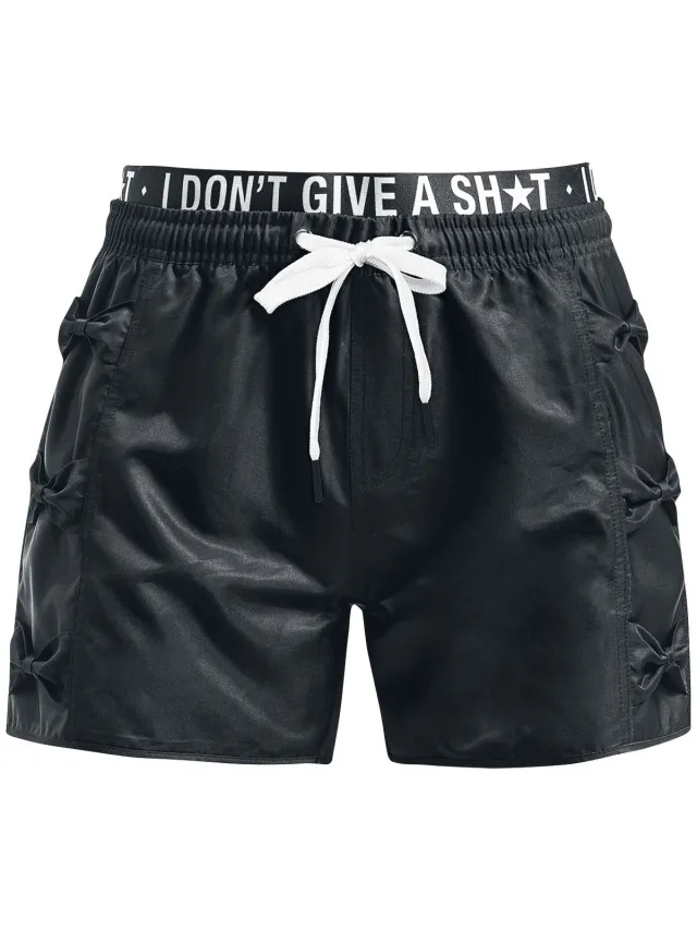 R.E.D. ROCK-ENGINEERED DESIGN Zwarte zwemshort - Dames