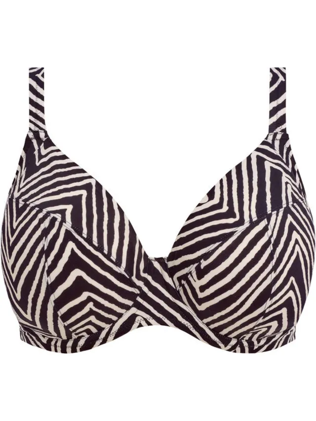 Elomi Fiji Falls Bikini Top - Zwart/Wit