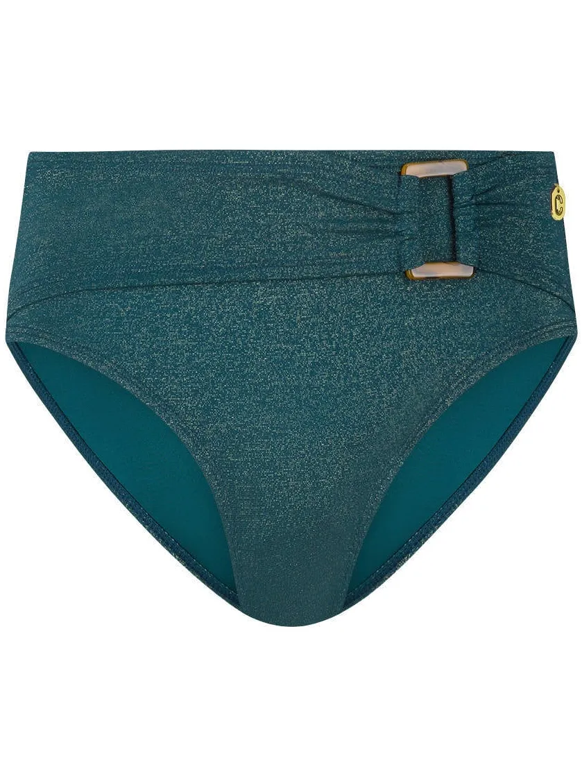 Ten Cate Beach TC WOW bikinislip met lurex donkergroen, foto 2