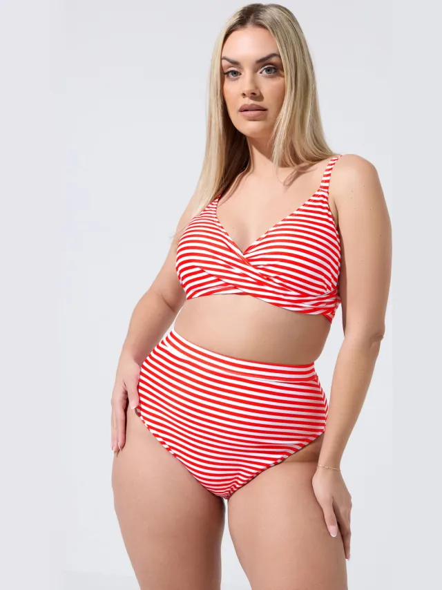 Limited Collection Bikinibroekjes Met Rode Streep rood, foto 3