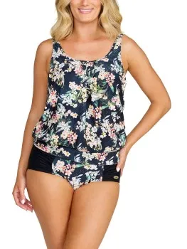 Damella Cate Soft Tankini Top Zwart