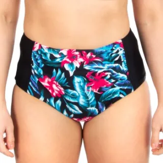 Trofé Tropical High Waist bikinibroekje zwart Zwart,Versch.kleure/Patroon