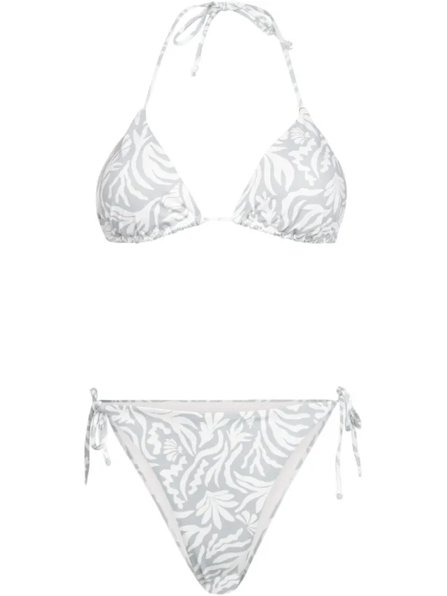 Brunotti Vivienne-Print - Bikini Set Aqua Grey- Triangel Bikini Set - Small Coverage - 36