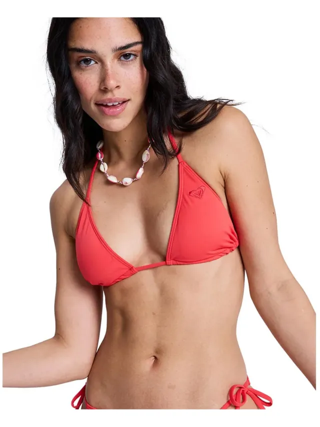 Roxy Essentials Sd Tiki Triangle Bikinitop Roze XS Vrouw Hibiscus