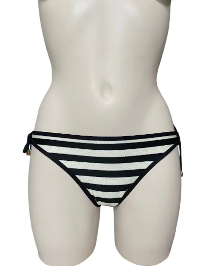 Marie Jo Swim Merle Bikini Slip 1002954 Noir Rayure Zwart / ecru