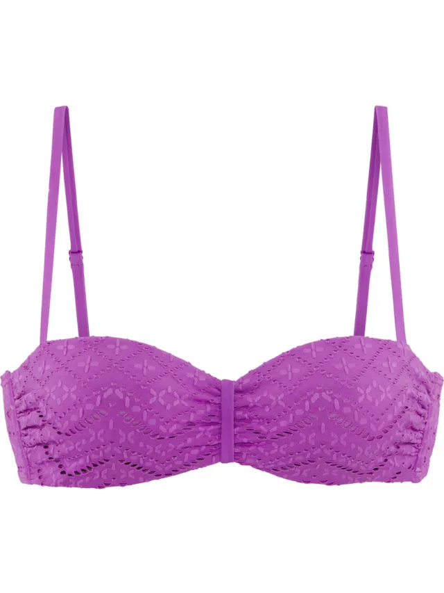 bandeaubikinitop met beugel paars, foto 2