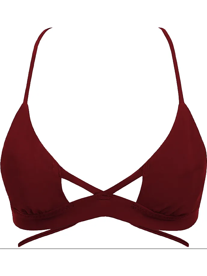 Anekdot dames vegan Bikinitop Nova Merlot donkerrood, foto 2