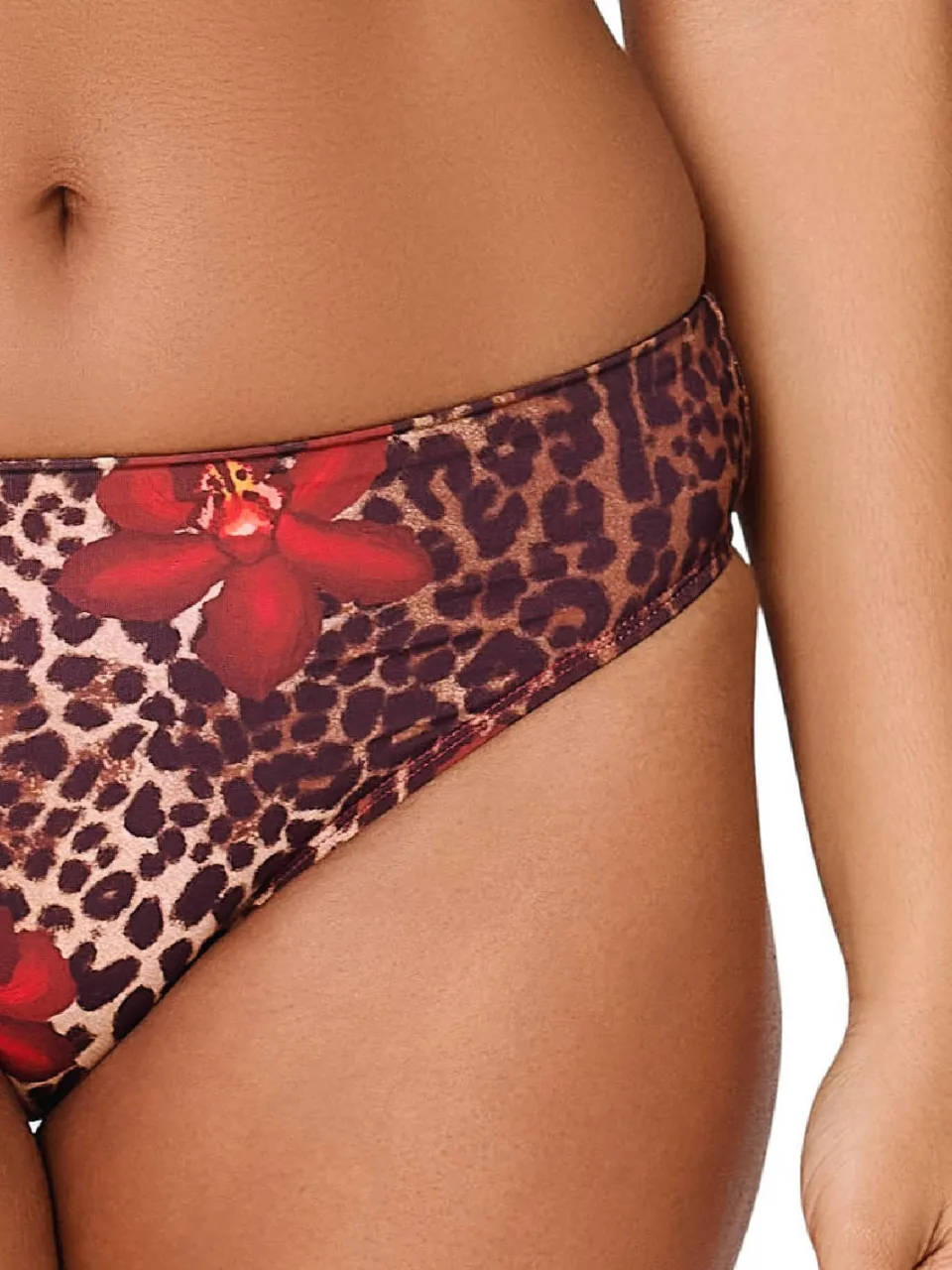 Lingadore bikinibroekje bruin/rood, foto 6