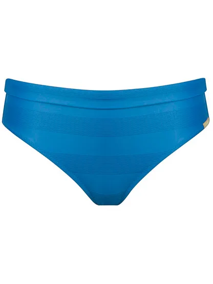LIDEA Women's Linear Code Low Bikini Bottoms - Bikinibroekje, blauw