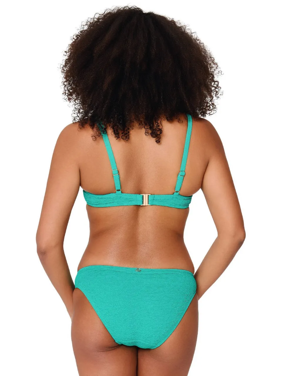 Lingadore bikinibroekje met textuur groen, foto 3