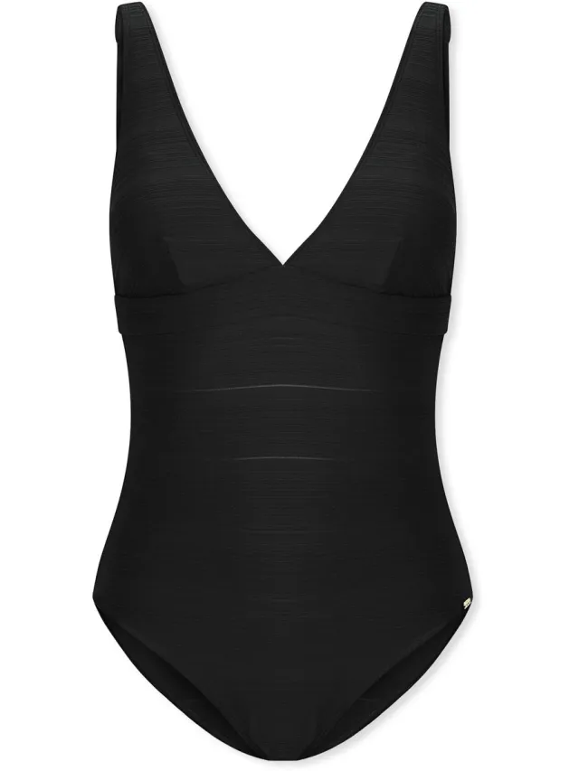 Schiesser Badpak - Dames - Badpakken zwart