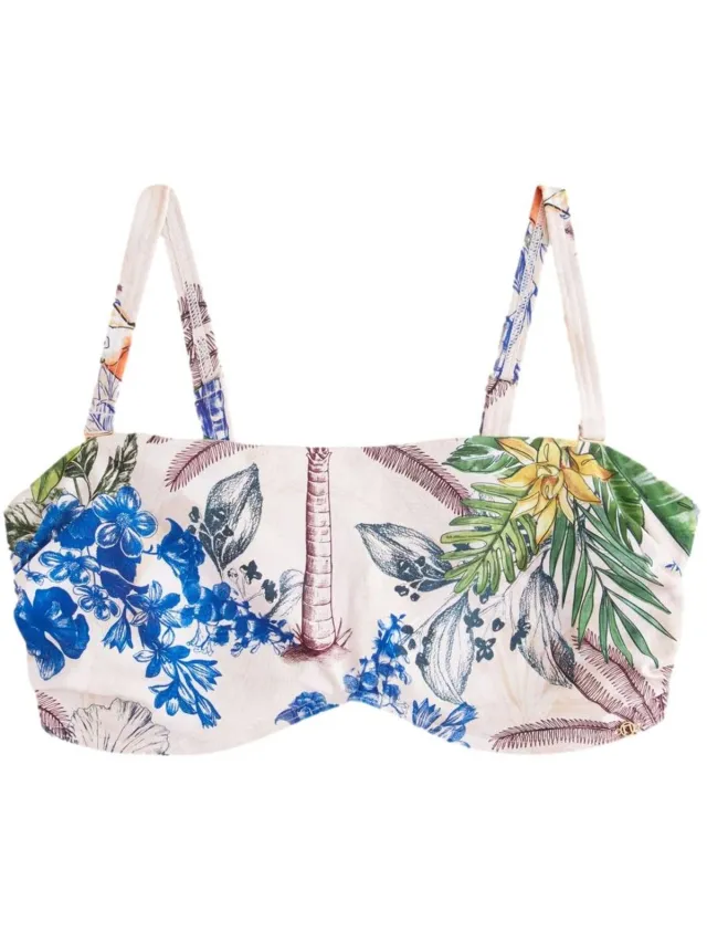 Next Dames - Minimise bandeau-bikinitop zonder vulling, cup DD+ - Crème