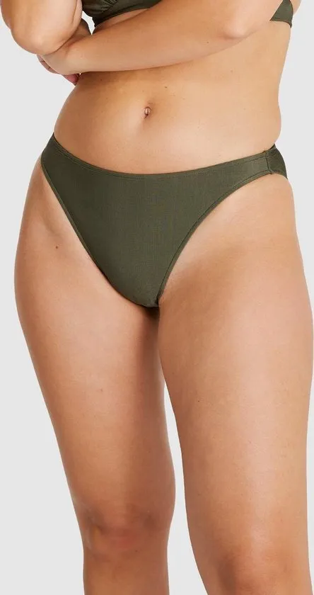 Baku Glimmer bikinibroekje met ring detail Vrouwen Groen