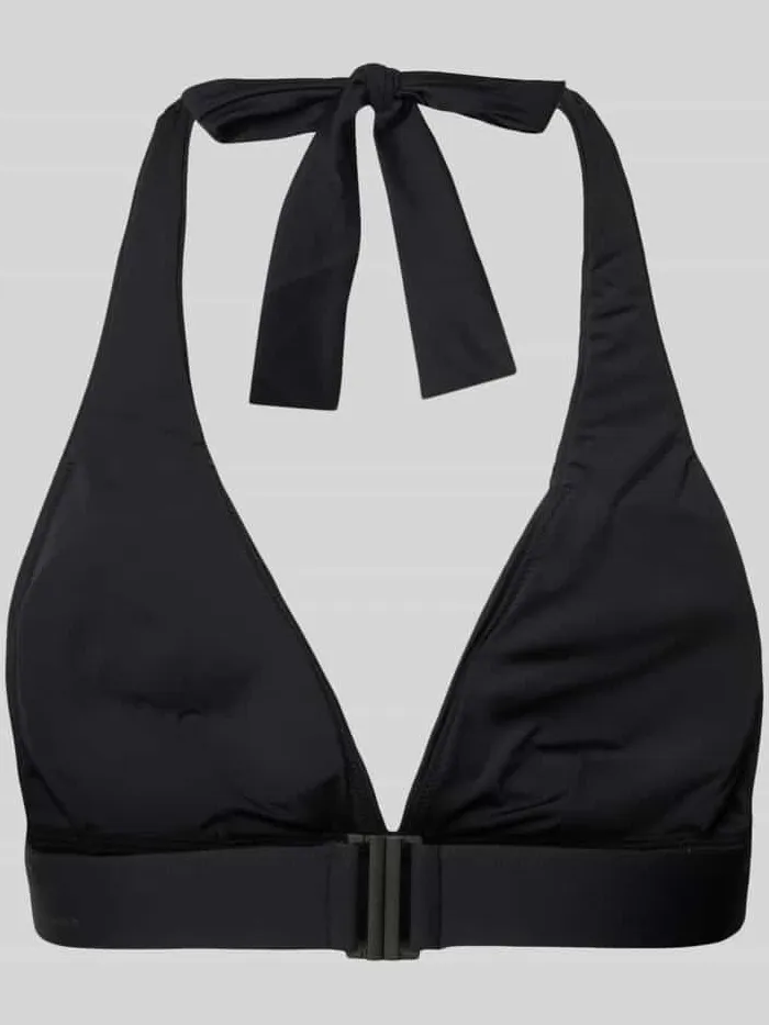 Marc O'Polo Bikinitop met V-hals, model 'Essentials' zwart, foto 2