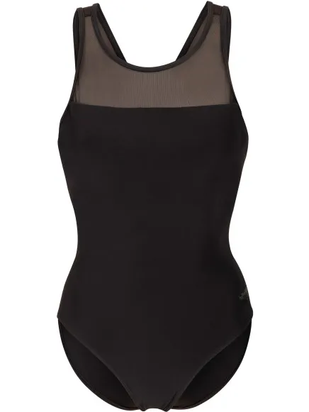 Arena Mesh Cross Back badpak zwart