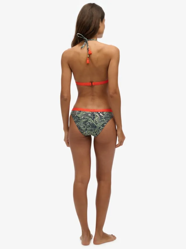 Superdry Triangelbikinitopje met print - Dames - Badpakken Green Leaf Paisley
