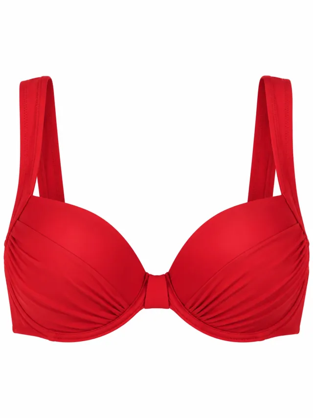 Cyell Scarlett Top Foam Wired Bikinitop Dames – Rood – Maat 38 – Voorgevormde Cups – Met Beugel – Bikini BH – Dames Badmode