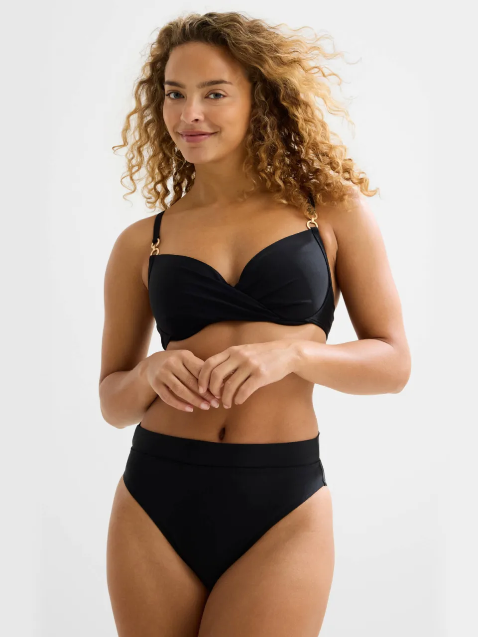 BEACHWAVE high waist bikinibroekje zwart, foto 5